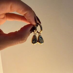 Jenny Bird Gold and Silver Teardrop Earrings